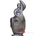 Bronze abstract music figure sculpture pipa figure statue